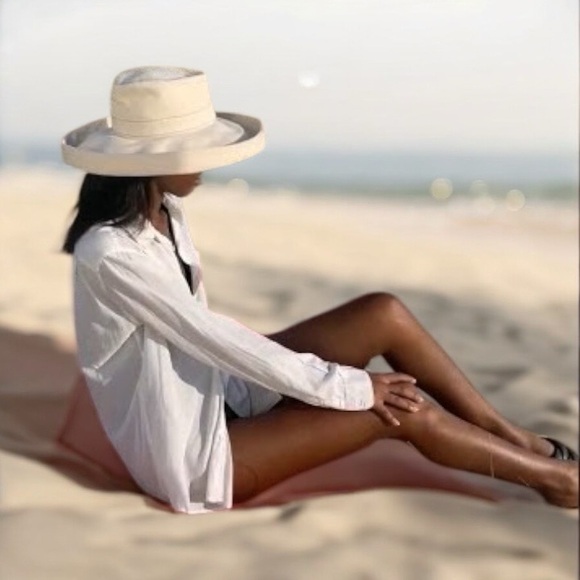 Gigi Burris Millinery Leigh Cotton Canvas Sun Hat - Picture 7 of 16